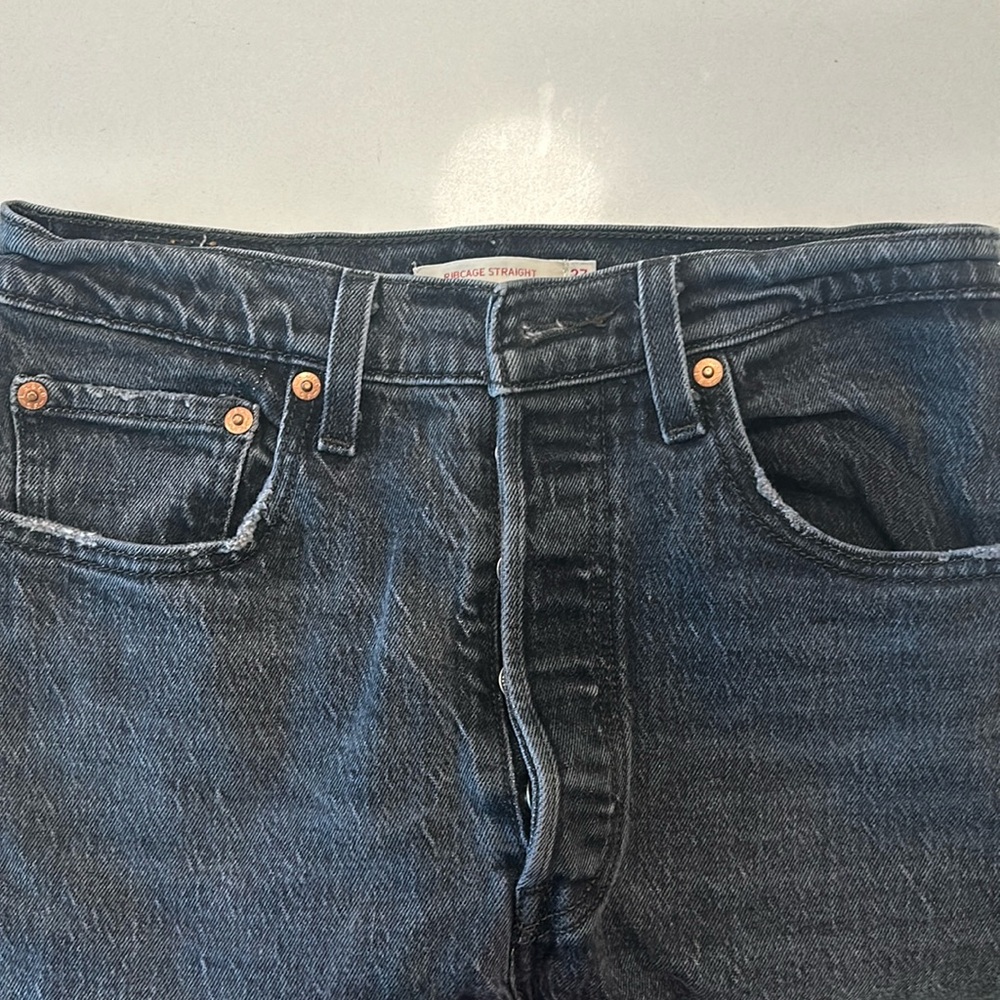 High waist Levi jeans